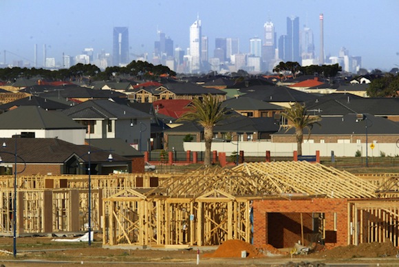 View from the fringe: Building at Point Cook. Image: Jason South/Fairfax Digital