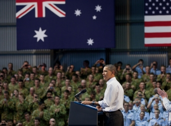 US President Barak Obama in Darwin, Nov 2011. Credit: White House