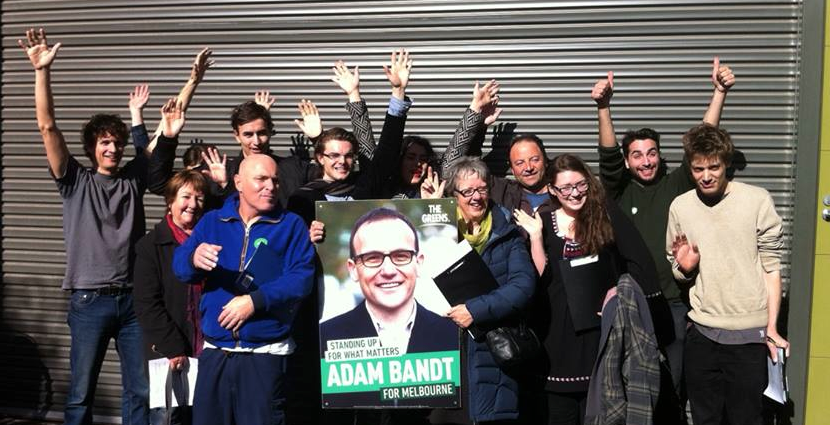 Greens volunteers in Melbourne